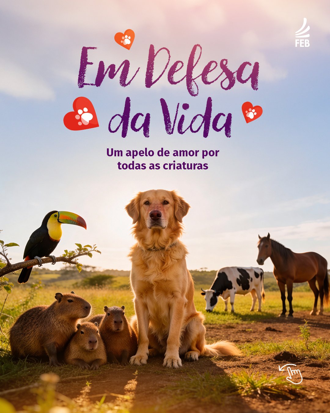 Diga não à violência animal!