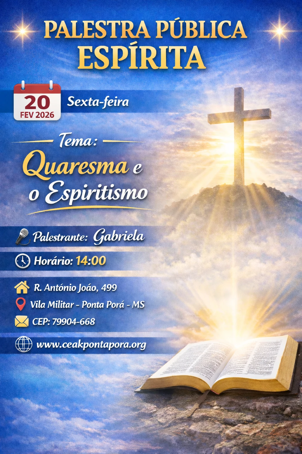 PALESTRA PÚBLICA E PASSE