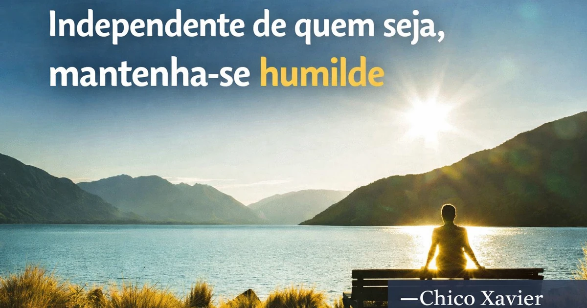 Independente de Quem Seja, Mantenha-se Humilde