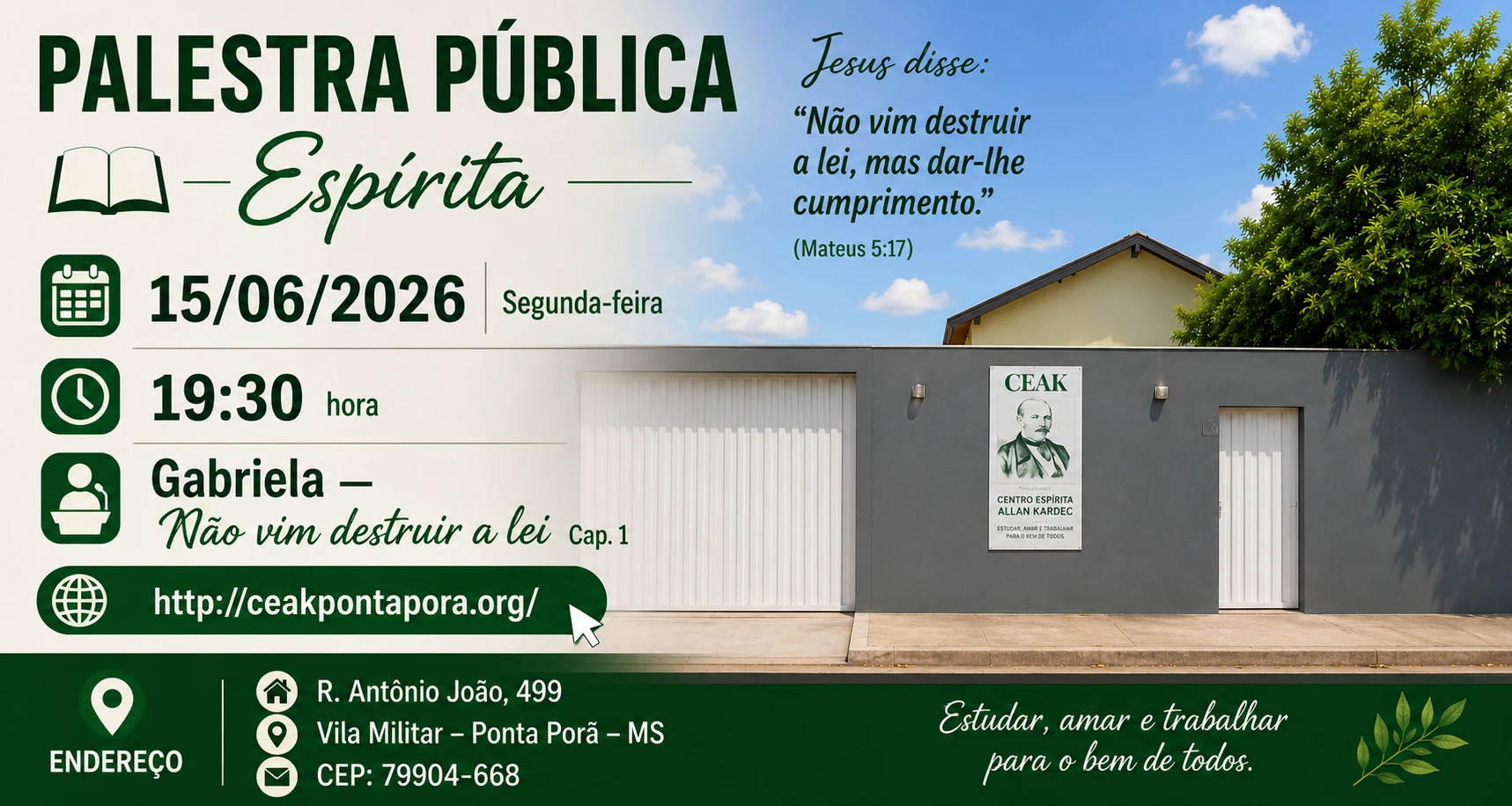 Não veio destruir a Lei de Deus